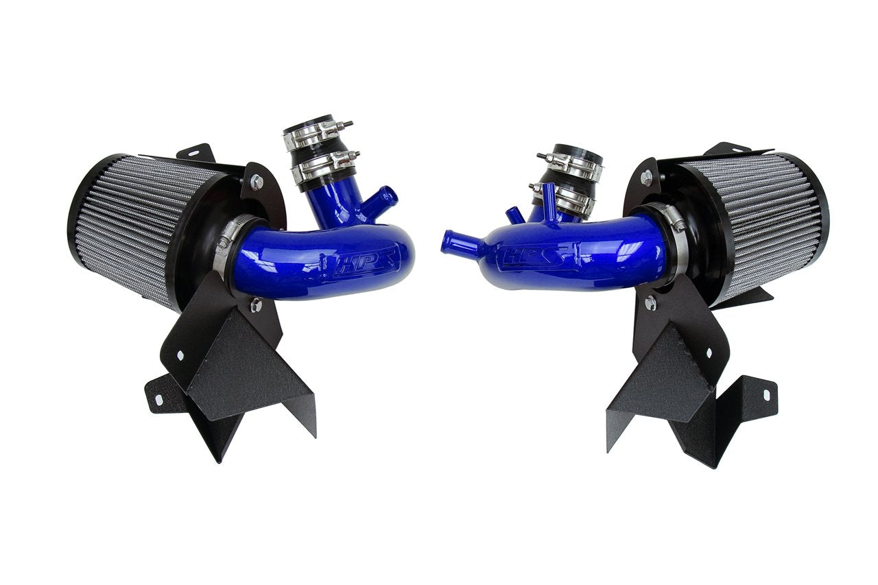 HPS Performance HPS Shortram Air Intake Kit with Heat Shield 2019-2024 Hyundai Genesis G70 3.3L V6 Twin Turbo, 827-703