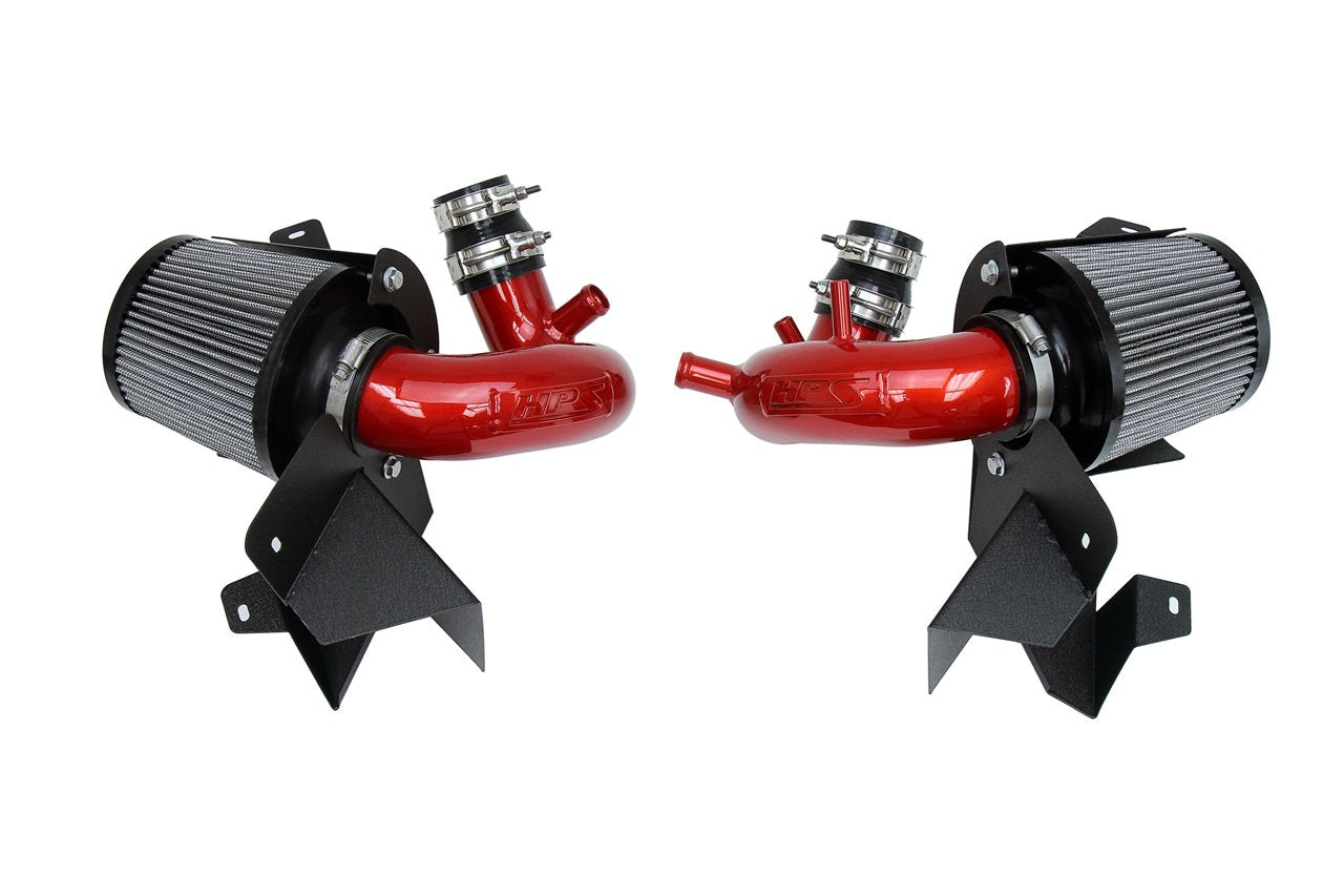HPS Performance HPS Shortram Air Intake Kit with Heat Shield 2019-2024 Hyundai Genesis G70 3.3L V6 Twin Turbo, 827-703