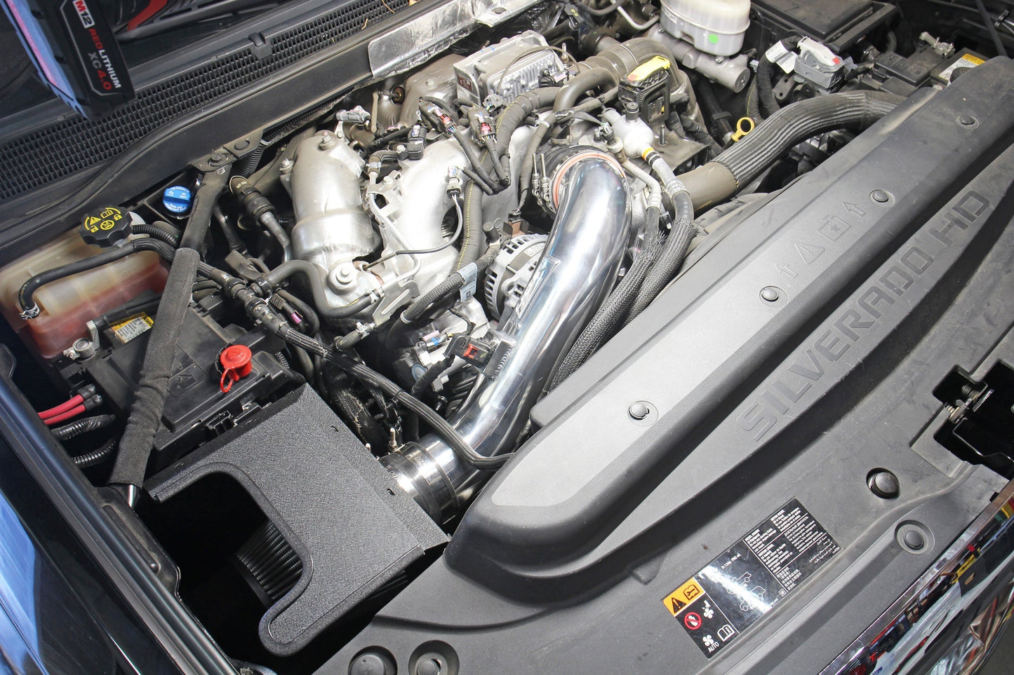 HPS Performance HPS Cold Air Intake Kit with Heat Shield GMC 2017-2019 sierra 3500 HD 6.6L V8 Duramax Diesel Turbo L5P