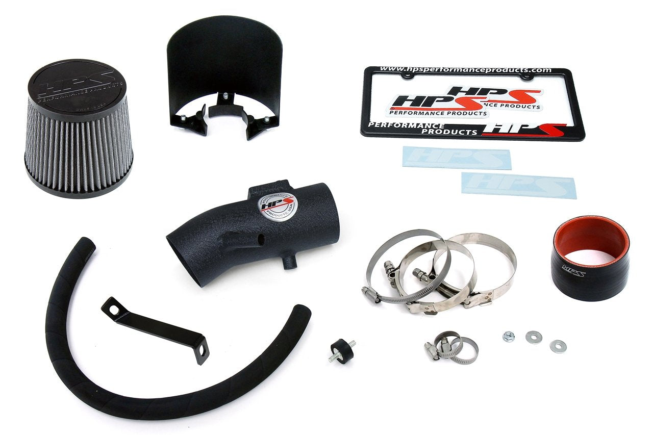 HPS Shortram Air Intake Kit 2015-2018 Nissan Murano 3.5L V6, Includes Heat Shield, Black