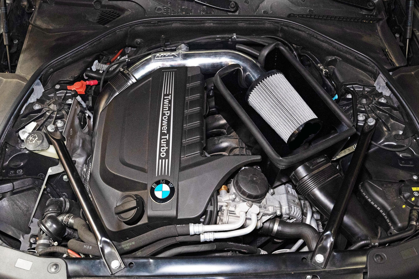 HPS Performance HPS Shortram Air Intake Kit with Heat Shield 2012-2019 BMW 640i 3.0L Turbo N55, 827-698