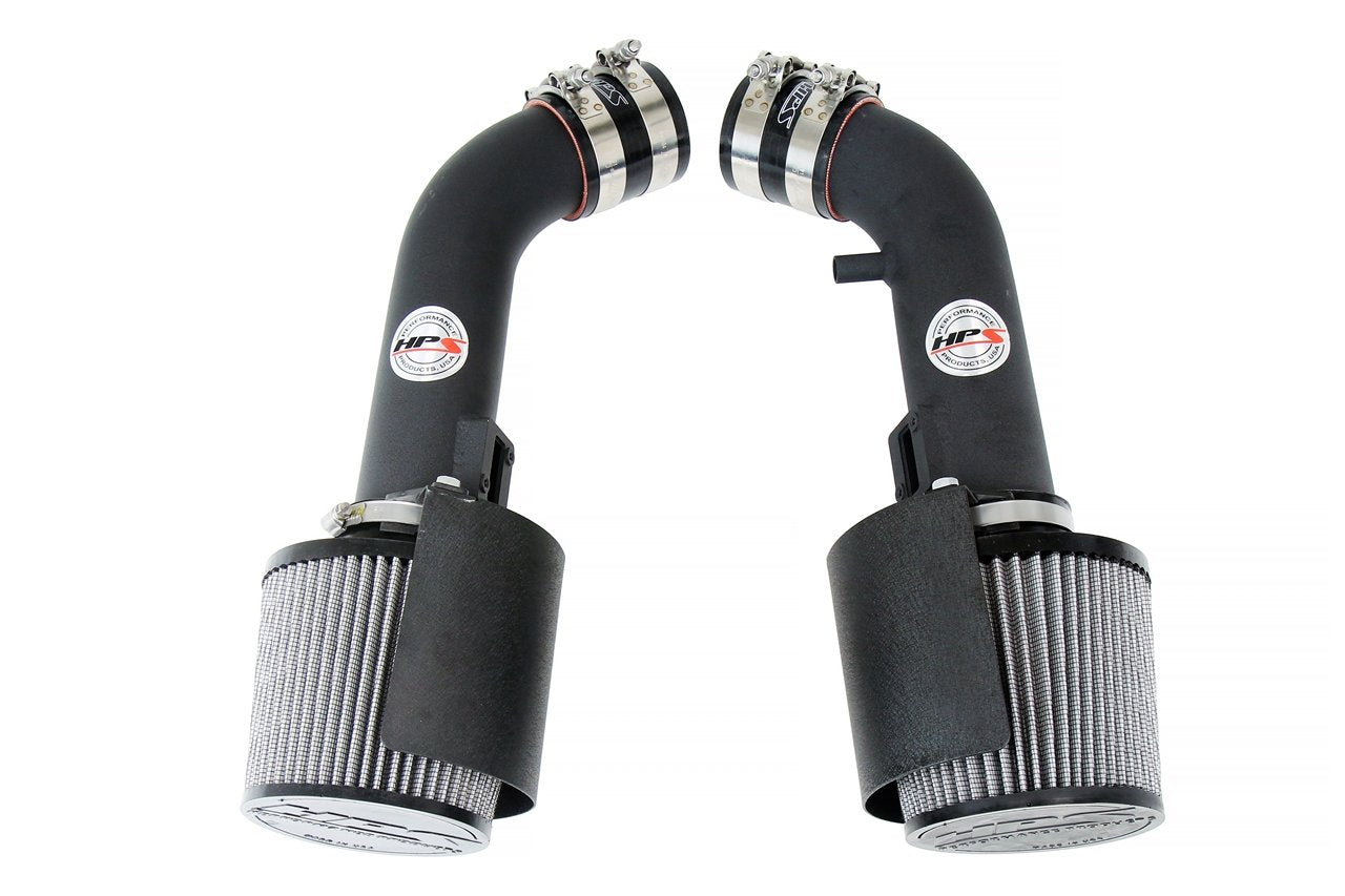 HPS Performance HPS Shortram Air Intake Kit Infiniti 2008-2013 G37 3.7L V6, Includes Heat Shield, 827-706