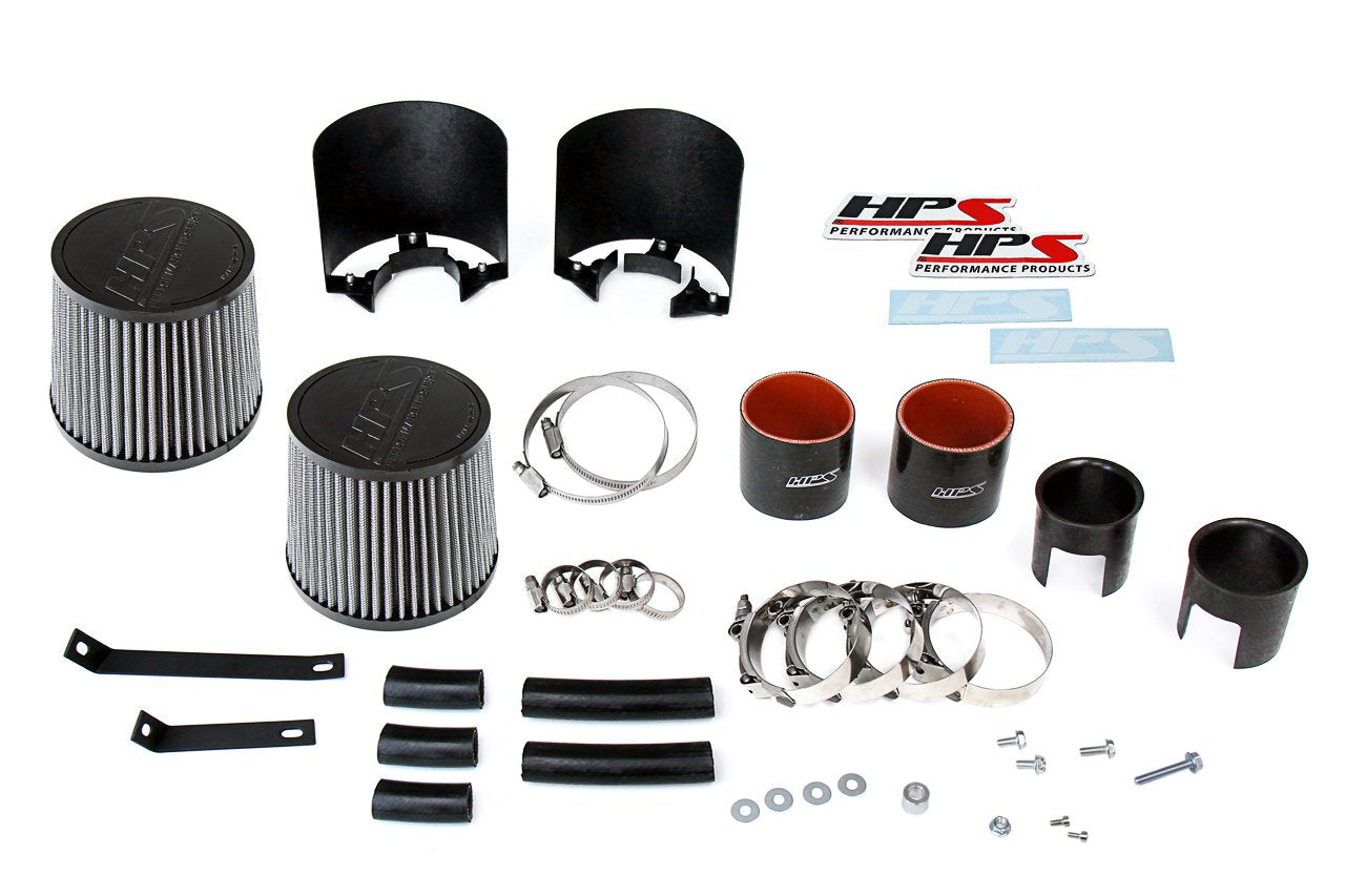 HPS Performance HPS Shortram Air Intake Kit Nissan 2009-2020 370Z 3.7L V6, Includes Heat Shield, 827-706