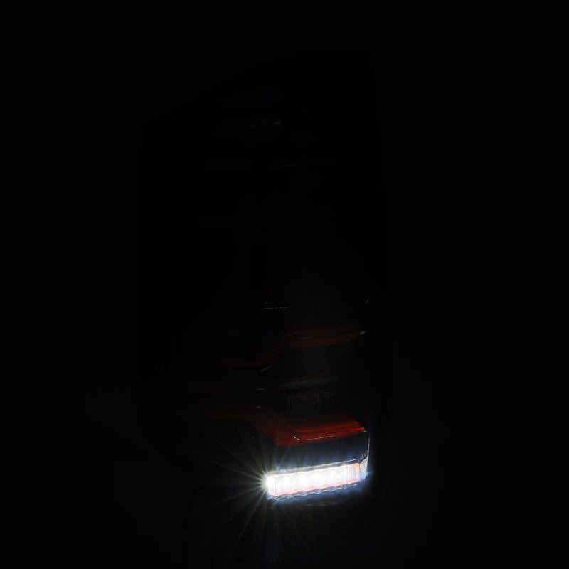 AlphaRex 14-21 Toyota Tundra LUXX LED Taillights Black/Red w/Activ Light/Seq Signal 672050 *Discontinued