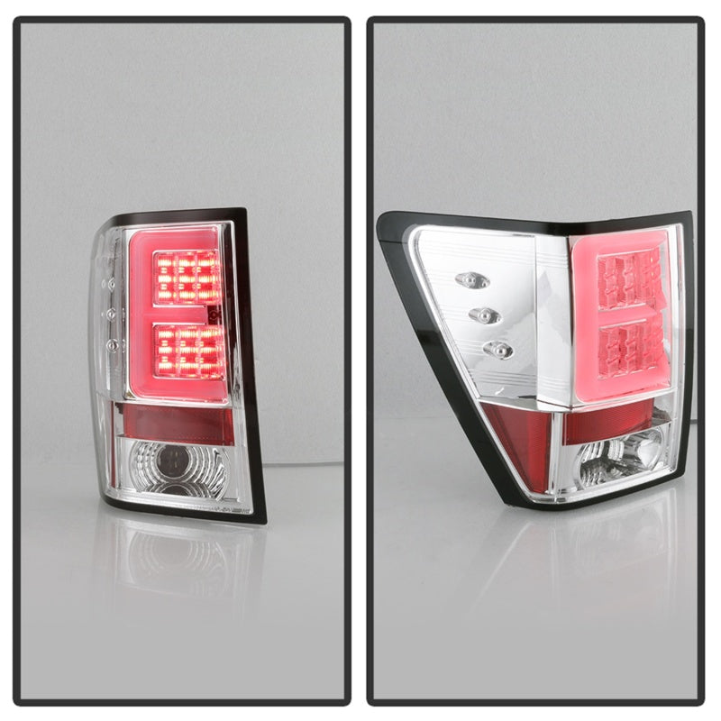 Spyder Jeep Grand Cherokee 05-06 Version 2 Light Bar LED Tail Lights - Chrome 5085832