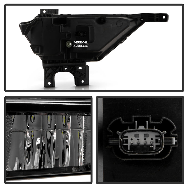 SPYDER 21-23 Ford F150 OEM Style Full LED Fog Lights w/ Switch FL-FF1502021-LED-C 9052255