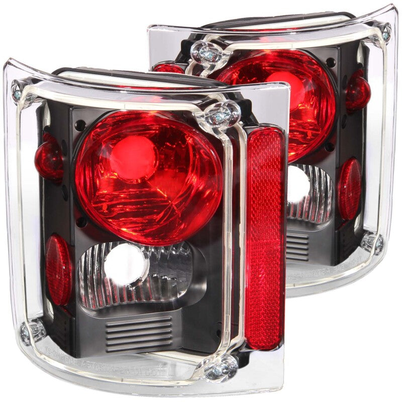 Anzo 1973-1987 Chevrolet C 10 Taillights Black