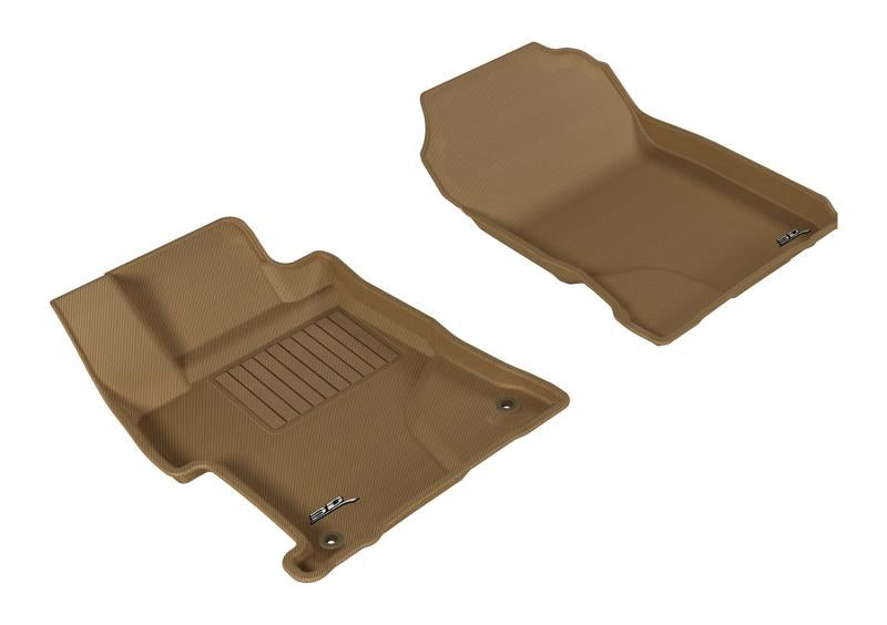 3D MAXpider 2014-2015 Honda Civic Sedan Kagu 1st Row Floormat - Tan L1HD06311502