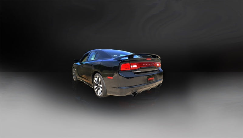 Corsa Performance 12-13 Dodge Charger SRT-8 6.4L V8 Black Xtreme Cat-Back Exhaust