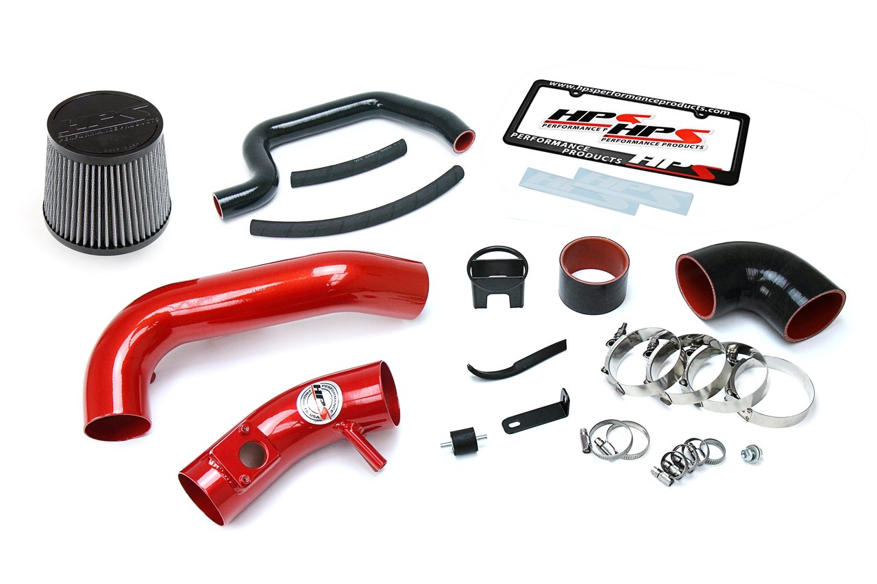 HPS Cold Air Intake Kit 2006-2011 Honda Civic Si 2.0L, Red