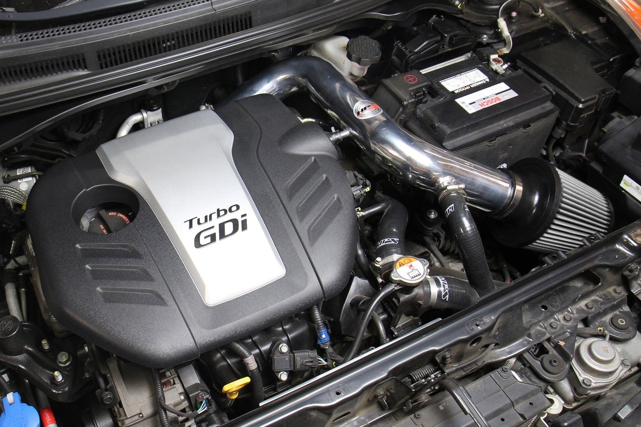 HPS Cold Air Intake Kit 2013-2017 Hyundai Veloster 1.6L Turbo, Converts to Shortram, Blue