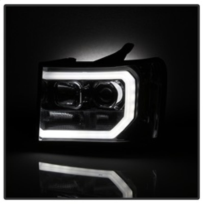 Spyder GMC Sierra 1500/2500/3500 07-13 V2 Projector Headlights - Smoke PRO-YD-GS07V2-LBDRL-SM 5083654