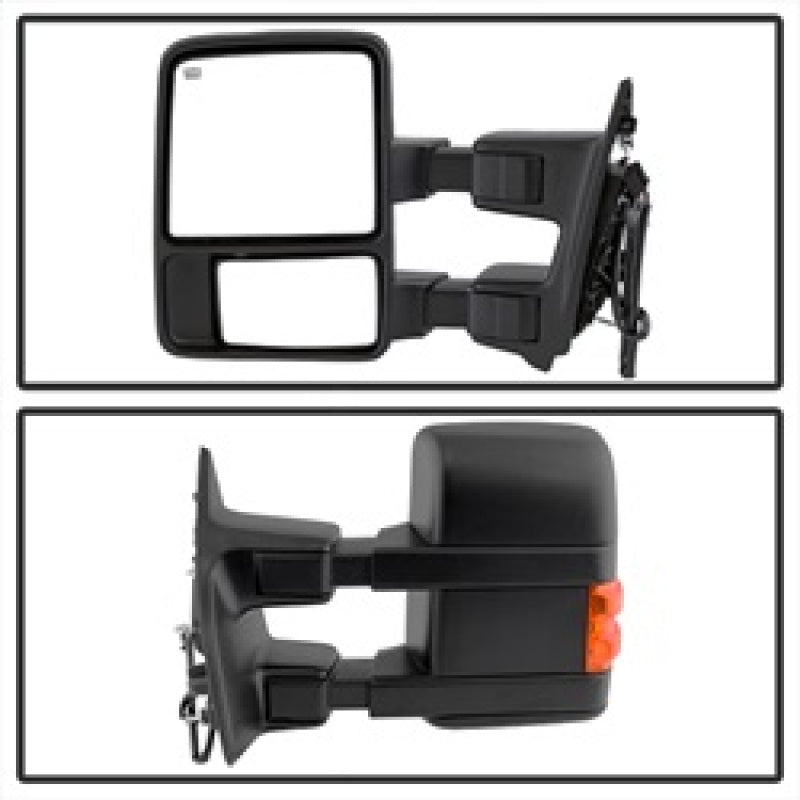 SPYDER Xtune Ford Superduty 08-15 L&R Extendable Power Heated Adjust Mirror Amber MIR-FDSD08S-PW-AM-SET 9935756