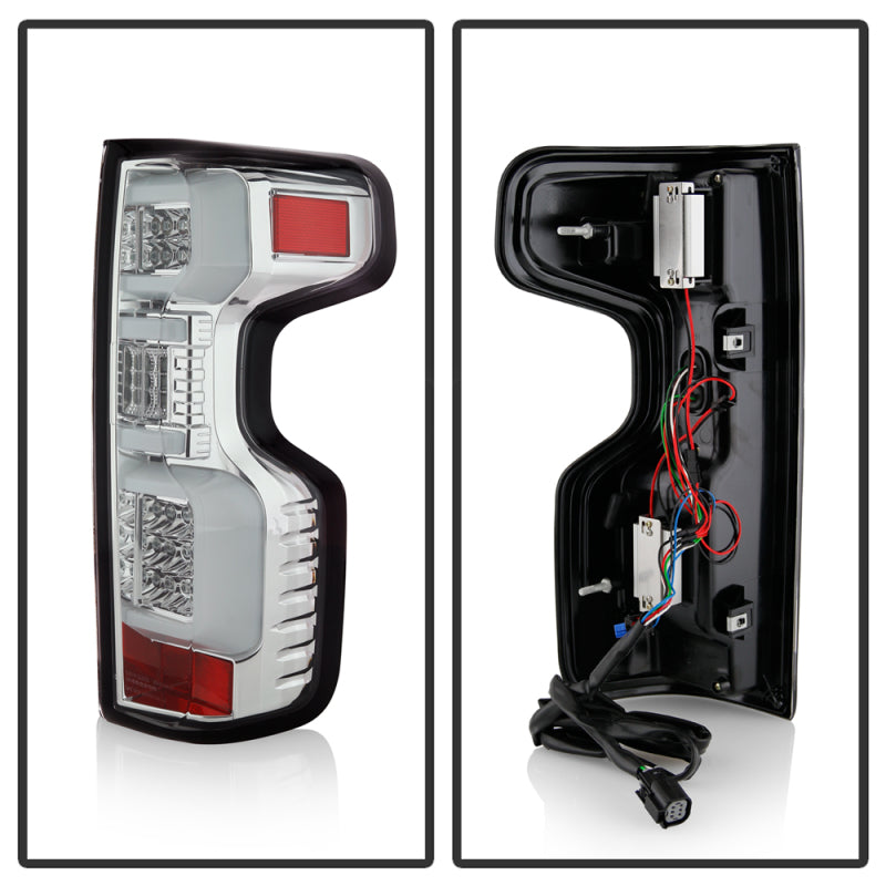 Spyder Chevy Silverado 19-20 LED Tail Light Chrome ALT-YD-CS19HAL-C 5087263
