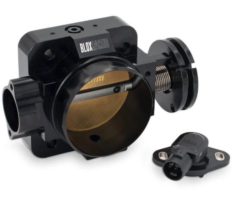 BLOX Racing Honda B/D/H/F Series Engines 70mm Black Billet Throttle Body V2 BXIM-00202-BK-V2
