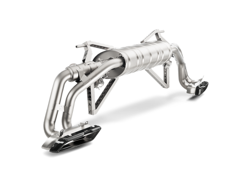 Akrapovic 16-17 Audi R8 5.2 FSI Coupe/Spyder Slip-On Line (Titanium) w/ Carbon Titanium Tips S-AUR8SO3-T