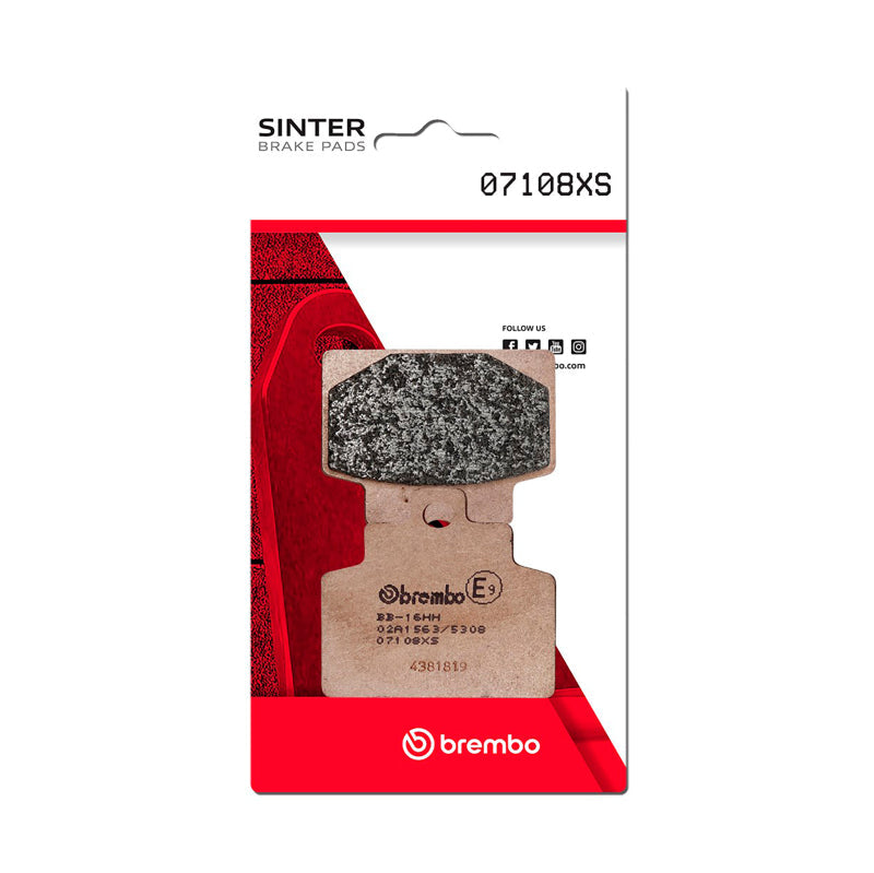 Brembo OE 14-19 Piaggio Vespa MP3 LT iE ABS 300cc Sinter Brake Pad - Front 07108XS