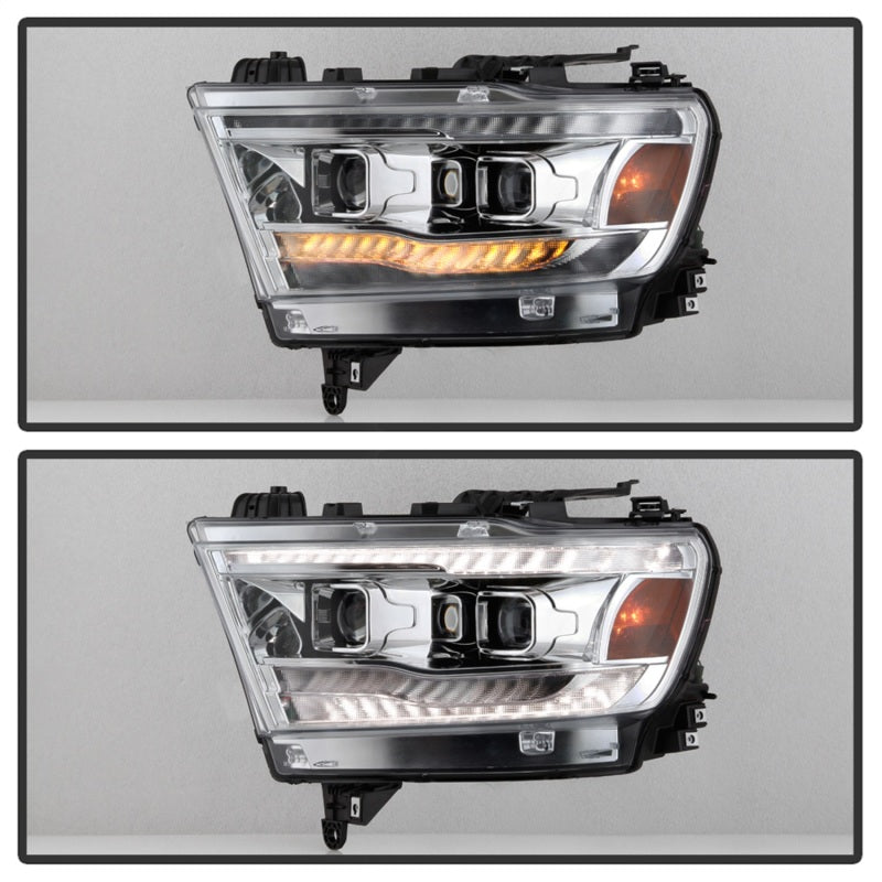Spyder Dodge Ram 19-20 Halogen Model Projector Headlights Chrome PRO-YD-DR19HALSI-SEQ-C 5087409