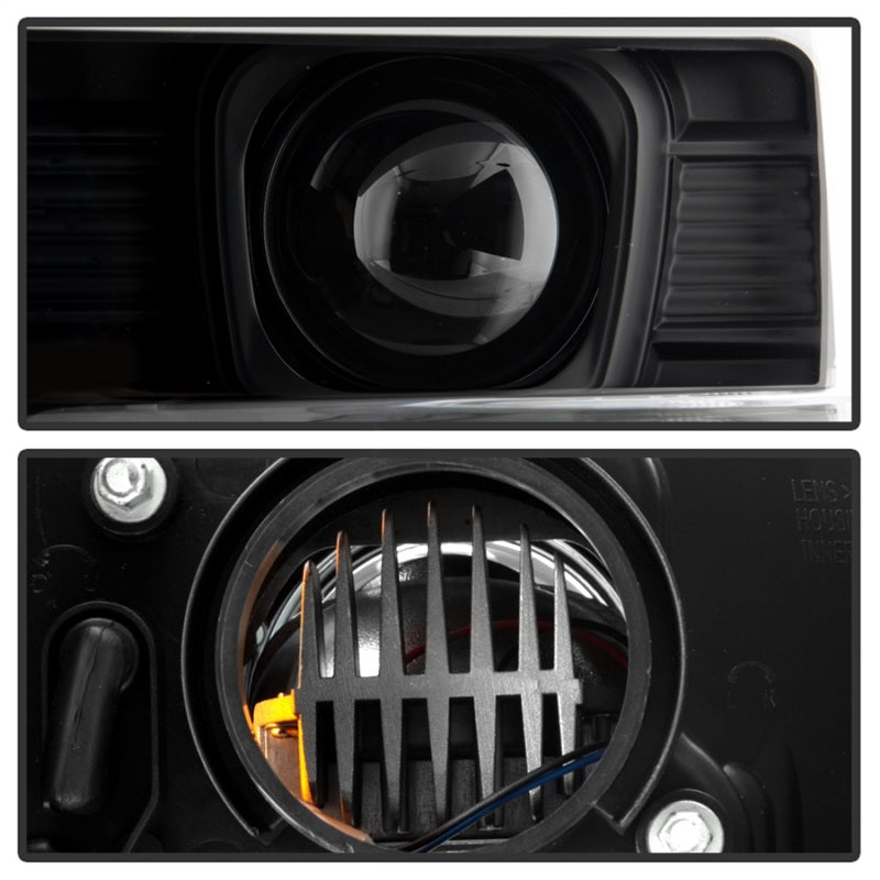 Spyder Ford F-250/350/450 08-10 V2 High-Power LED Headlights-Switch Back-Black PRO-YD-FS08PL-SBLB-BK 5087751