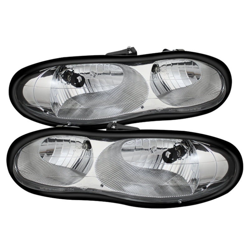 SPYDER Xtune Chevy Camaro 98-02 Crystal Headlights Chrome HD-JH-CCAM98-C 9023491