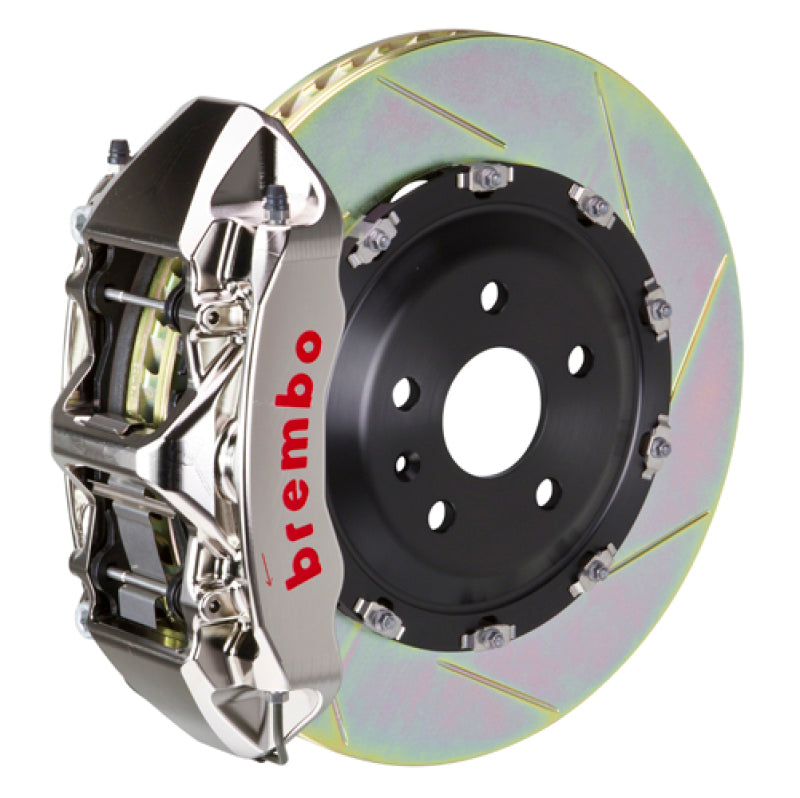Brembo 08-13 M3/11-12 1M Front GTR BBK 6 Piston Billet 365x34 2pc Rotor Slotted Type1 - Nickel 1N2.8505AR