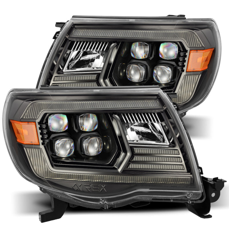 AlphaRex 05-11 Toyota Tacoma NOVA LED Projector Headlights Plank Style Black w/Activation Light/DRL 880744 *Discontinued