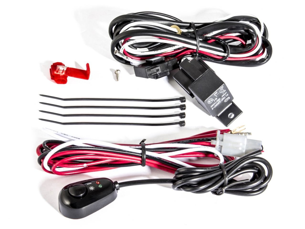 Anzo 12V Wiring Kit Universal 12V Auxiliary Wiring Kit w/Illuminated Switch