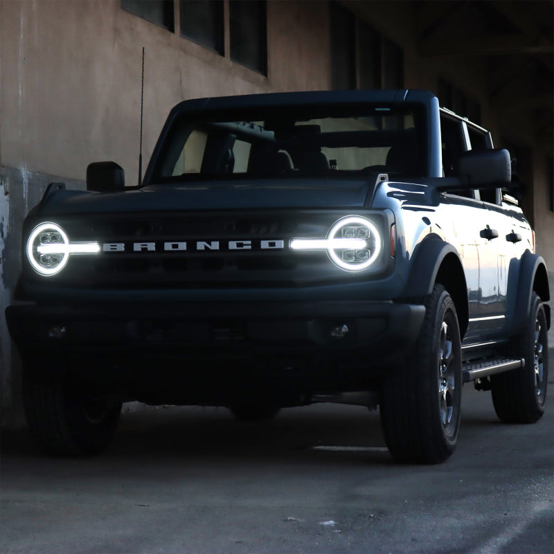 AlphaRex 21-23 Ford Bronco NOVA LED Projector Headlights Black 880260 *Discontinued