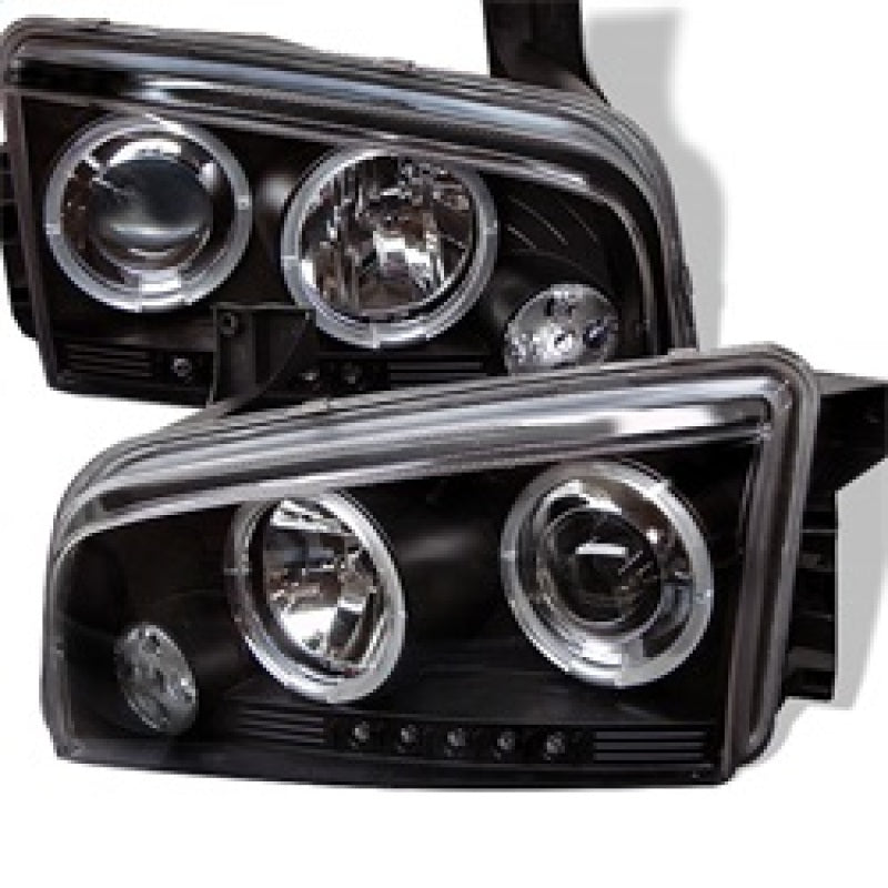 Spyder Dodge Charger 06-10 Projector Headlights Halogen Only - LED Halo LED Blk PRO-YD-DCH05-LED-BK 5009739