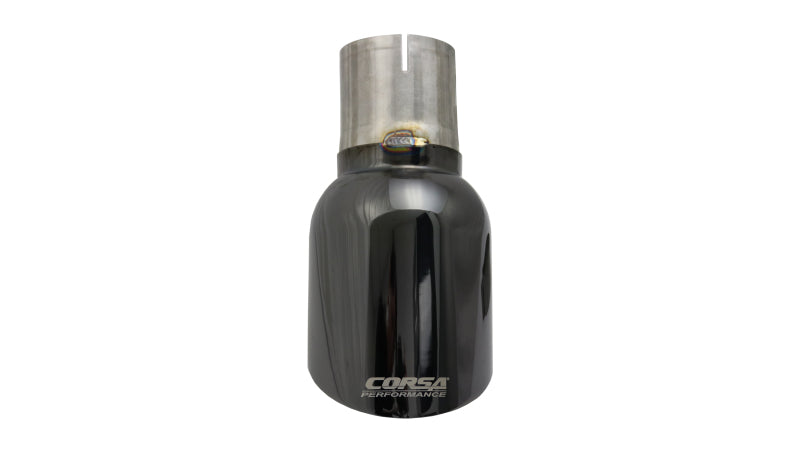 Corsa Single Universal 2.75in Inlet / 4.5in Outlet Black PVD Pro-Series Tip Kit TK008BLK