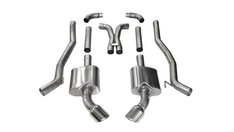 Corsa Performance 10-15 Chevrolet Camaro SS 6.2L V8 Manual Polished Xtreme 3in Cat-Back