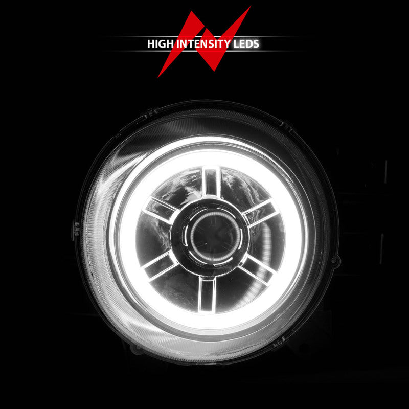 Anzo 2007-2013 Toyota Fj Cruiser Projector Headlights w/ Halo Chrome