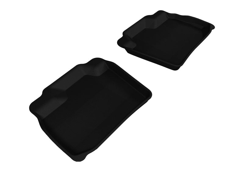 3D MAXpider 2011-2018 Nissan Leaf Kagu 2nd Row Floormats - Black L1NS04921509