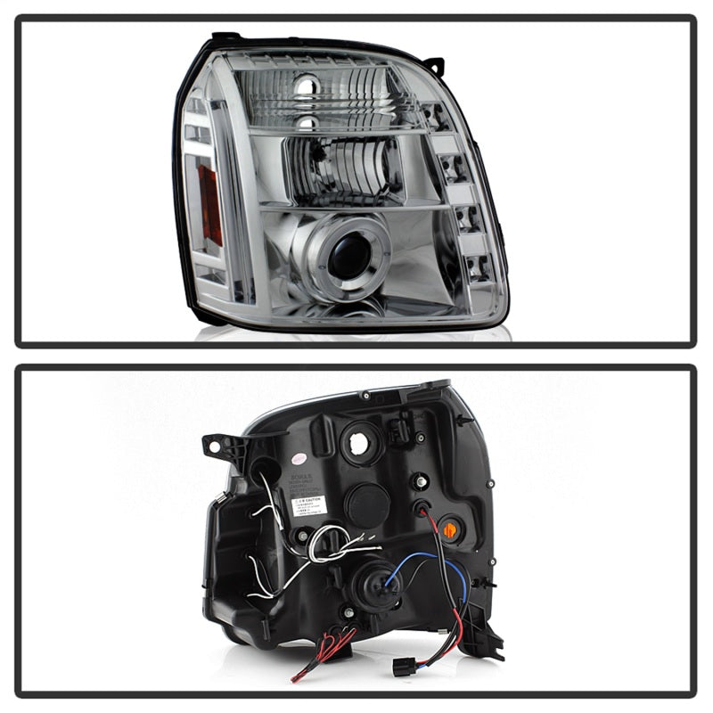 Spyder GMC Yukon 07-14/GMC Yukon XL 07-14 Projector Headlights LED Halo LED Chrome PRO-YD-GY07-HL-C 5029324