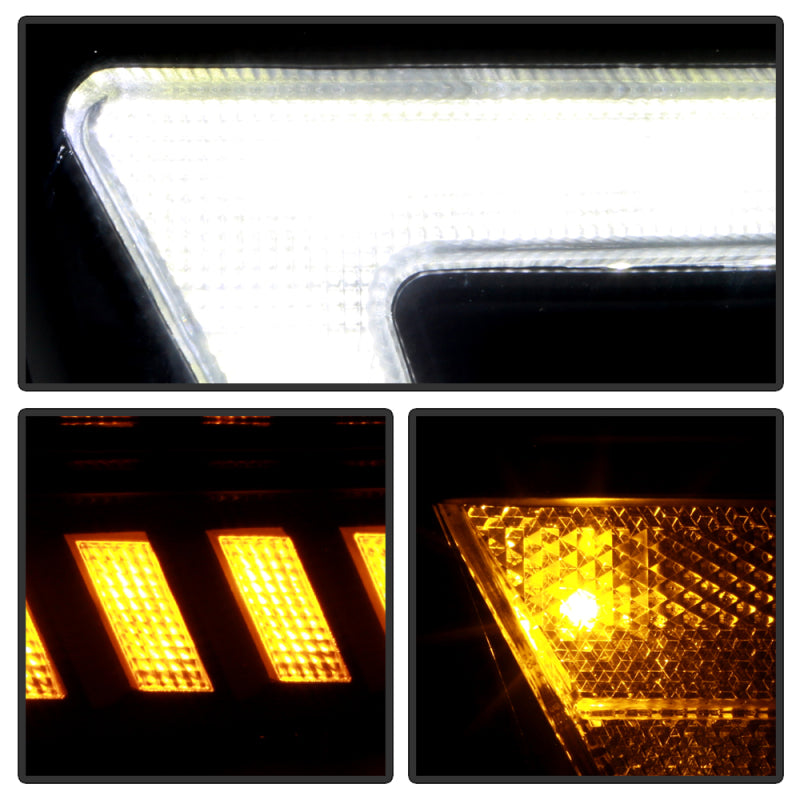 SPYDER 19-22 Dodge Ram 2500 (Halogen Only) Projector Headlights - Black PRO-YD-DR19HDHALSI-SEQ-BK 5088611