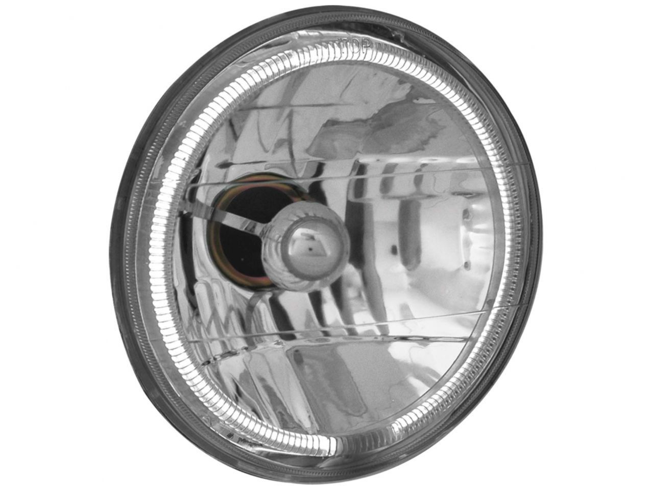 Anzo Universal Headlight Universal H4 7in Round Universal Headlight w/ Halo