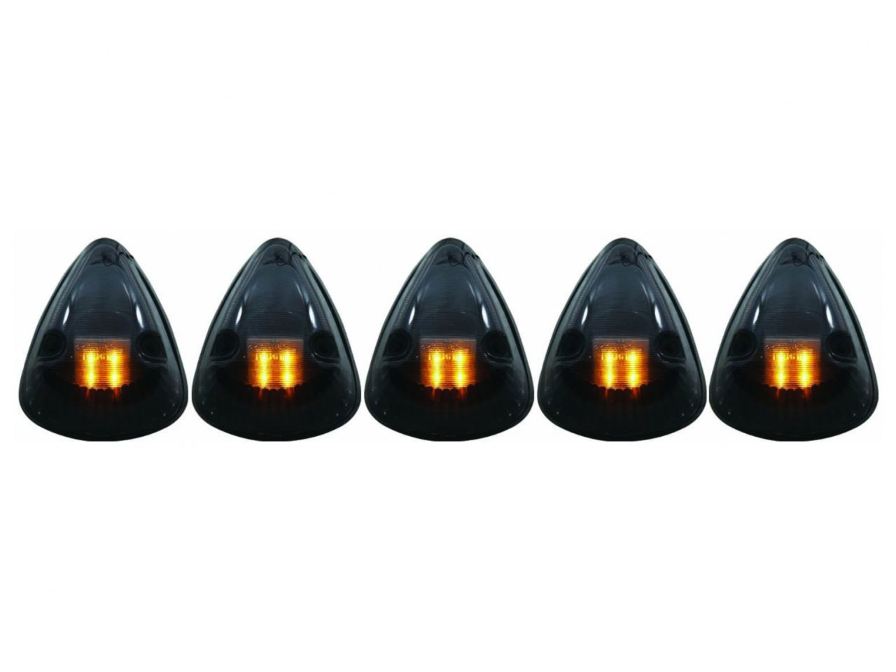 Anzo 1994-1998 Dodge Ram 2500 LED Cab Roof Light Kit Smoke 5pc