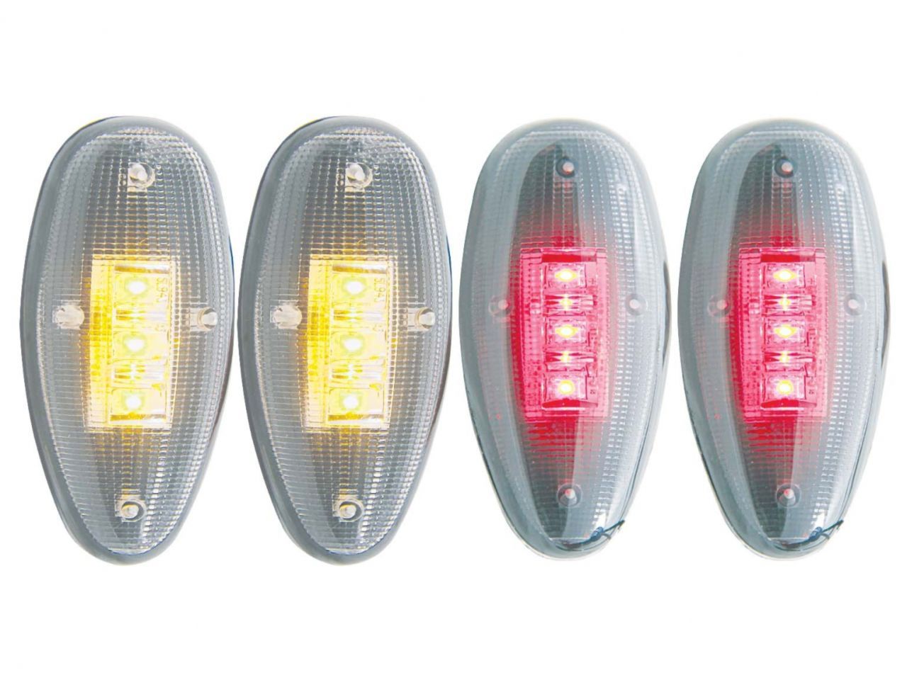 Anzo 1999-2014 Chevrolet Silverado 3500LED Fender Light Kit Clear 2pc Amber