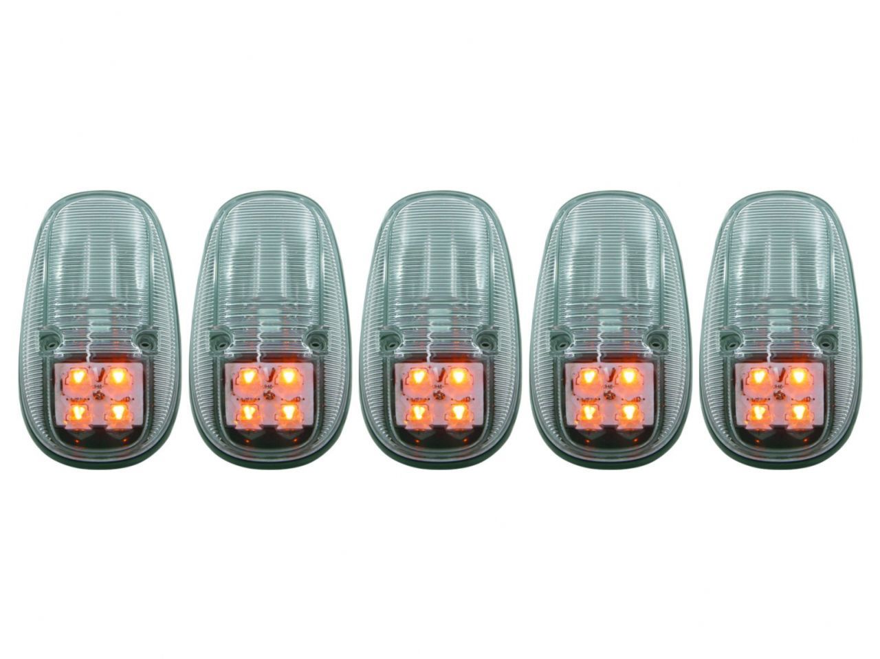 Anzo 1999-2002 Dodge Ram 3500 LED Cab Roof Light Kit Clear 5pc
