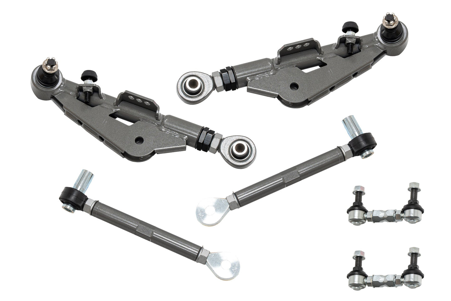 APEXi A'PEXi - EXV Front Adjustable Lower Control Arm + Stabilizer End Link (Pillow Ball) - Nissan 240SX (S14) / Silvia (S15)