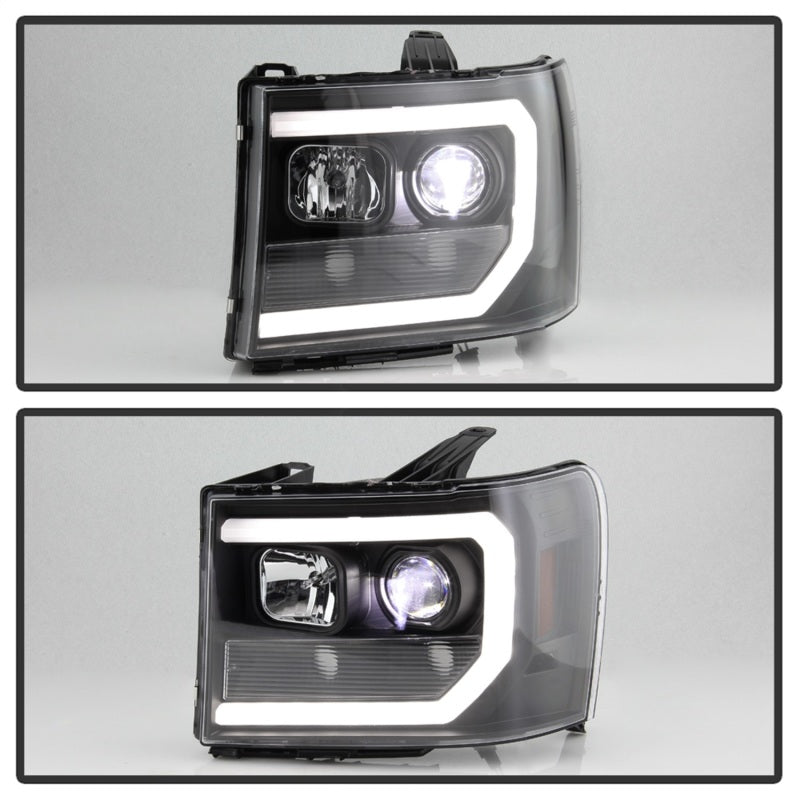 Spyder GMC Sierra 1500/2500/3500 07-13 Denali 08-13 LED Headlights Blk PRO-YD-GS07V2PL-BK 5087522