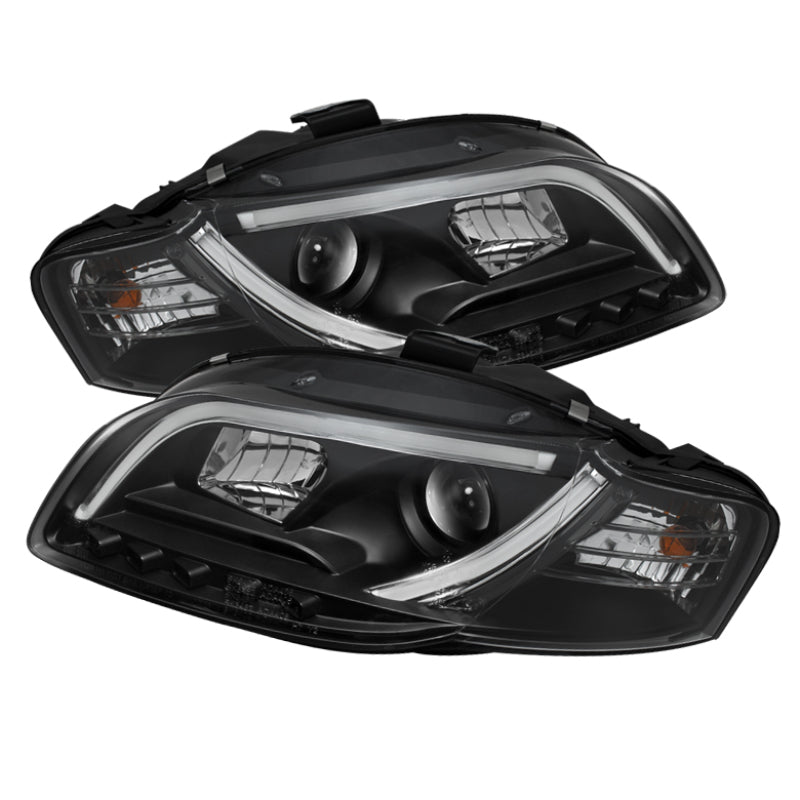 Spyder Audi A4 06-08 Projector Headlights Halogen Only - Light Tube DRL Blk PRO-YD-AA405-LTDRL-G2-BK 5071842