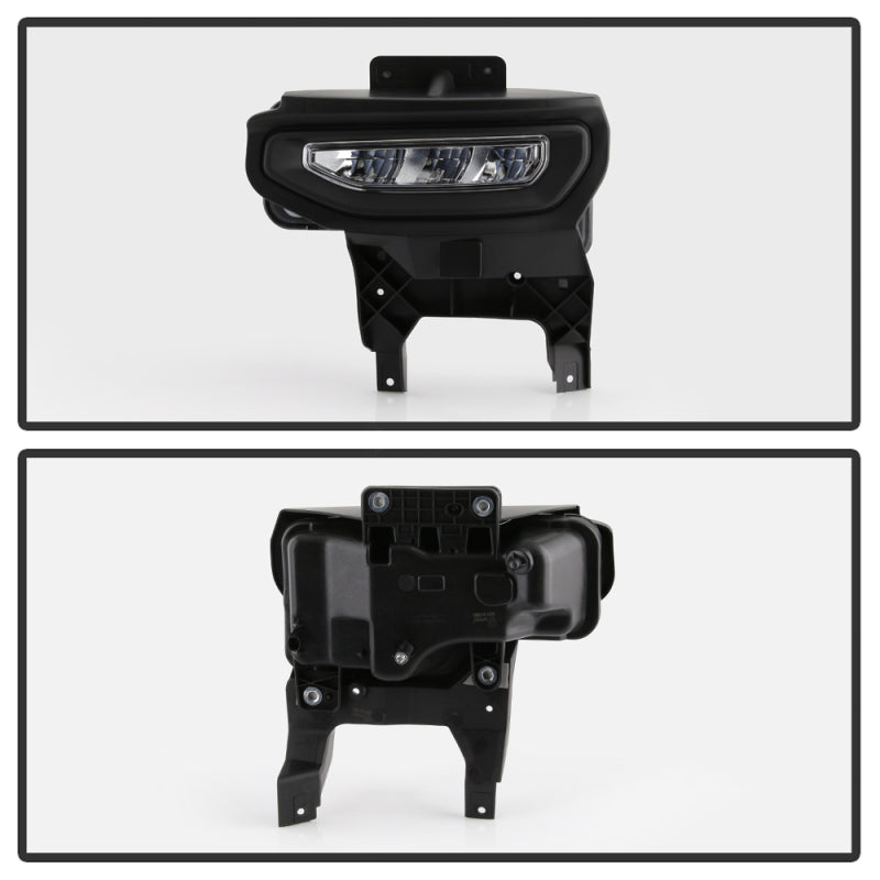 Spyder 16-18 GMC Sierra 1500 OEM Style Full LED Fog Light w/Switch - Clear (FL-GS2016-LED-C) 9043222