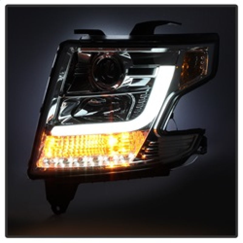 Spyder Chevy Tahoe / Suburban 2015 -2016 Projector Headlights - DRL LED - Chrome PRO-YD-CTA15-DRL-C 5082534