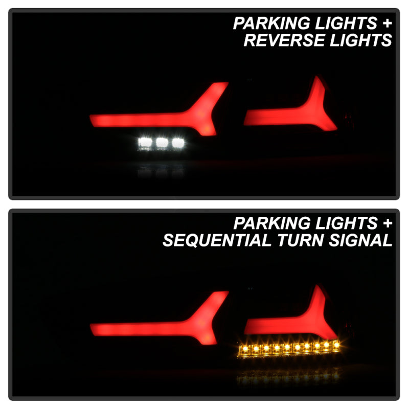Spyder Mitsubishi Lancer/Evolution X 08-14 V2 LED Tail Lights - Black Smoke ALT-YD-ML08V2-SEQ-BSM 5088147