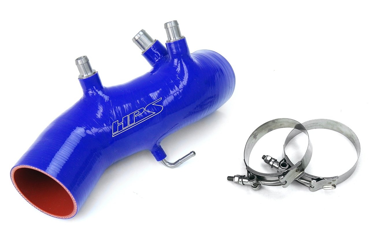 HPS Performance HPS Silicone Air Intake Kit Post MAF Hose 1986-1992 Toyota Supra 7MGTE Turbo, Black, 87-17882-BLK