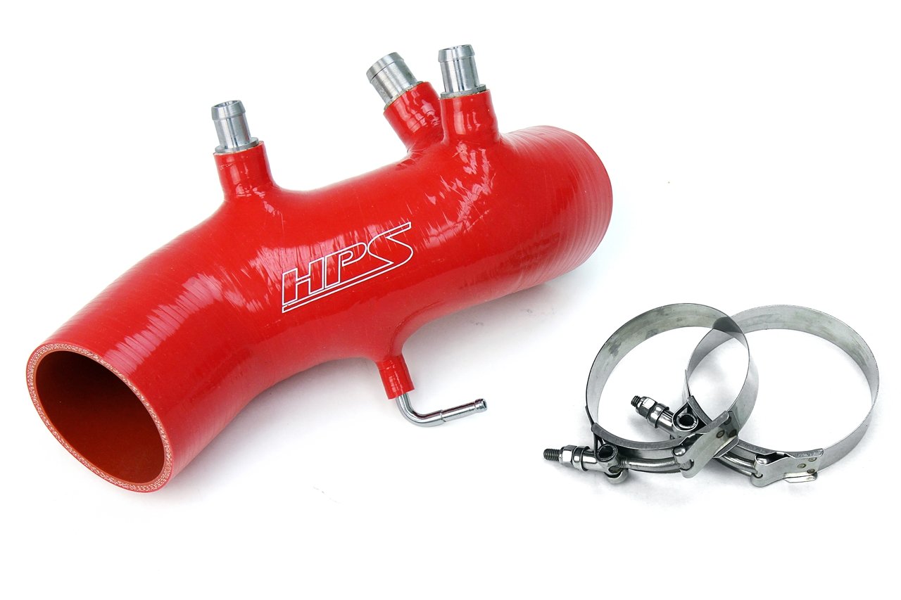 HPS Performance HPS Silicone Air Intake Kit Post MAF Hose 1986-1992 Toyota Supra 7MGTE Turbo, Black, 87-17882-BLK