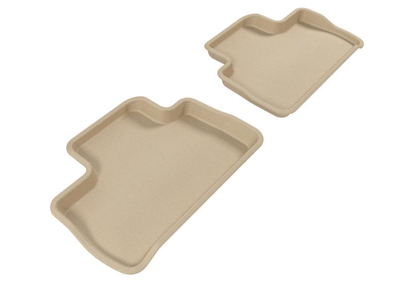 3D MAXpider 2007-2014 Land Rover Lr2 Kagu 2nd Row Floormats - Tan L1LR00121502
