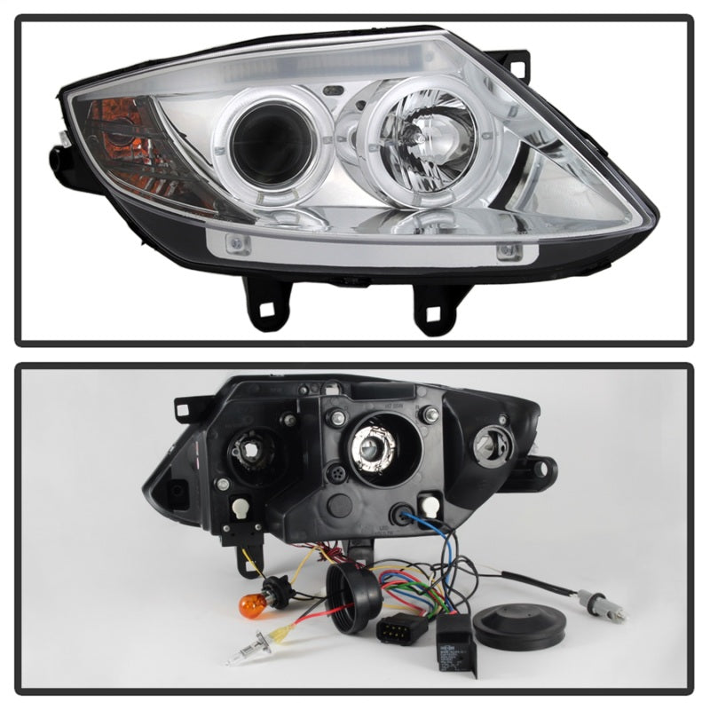 Spyder BMW Z4 03-08 Projector Headlights Xenon/HID Model Only - LED Halo Chrome PRO-YD-BMWZ403-HID-C 5029683