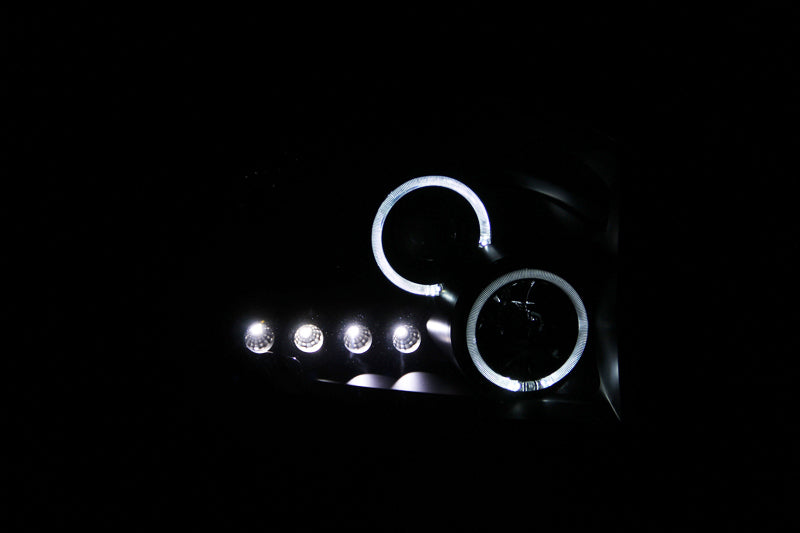 Anzo 2006-2008 Dodge Ram 1500 Projector Headlights w/ Halo Black